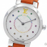 Louis Vuitton QA158 Tambour Slim PM 11P Multi-Stone Quartz Women's Watch - Pre-owned