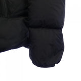 Moncler MONTCLA Men's Down Jacket – Black – Size 4 – Used B Condition – Logo Embroidery Snags, Stains & Pocket Peeling