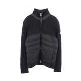 Moncler Nylon & Wool Jacket – Navy Blue – Size L – Used B Condition – Scratches, Scuffs & Stains