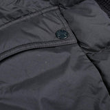 Moncler Nylon & Wool Jacket – Navy Blue – Size L – Used B Condition – Scratches, Scuffs & Stains