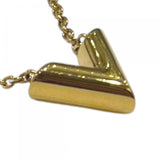LOUIS VUITTON Louis Vuitton M61083 Essential V Necklace Gold Accessory Women's 26003861 SA Pre-owned