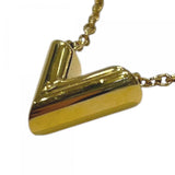 LOUIS VUITTON Louis Vuitton M61083 Essential V Necklace Gold Accessory Women's 26003861 SA Pre-owned