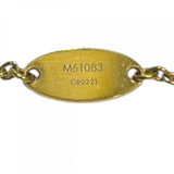 LOUIS VUITTON Louis Vuitton M61083 Essential V Necklace Gold Accessory Women's 26003861 SA Pre-owned