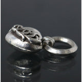 Chrome Hearts, Silver, 14mm x 18mm, Chrome Hearts Jewelry Heart Pendant Large Pendant Charm, SV925 Sterling Silver, 27mm, Silver