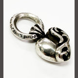 Chrome Hearts, Silver, 1.5cm x 1.1cm, Chrome Hearts Jewelry Heart Charm Necklace Pendant Top, SV925 Sterling Silver, 1.5cm x 1.1cm, Silver
