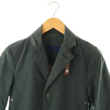 MONCLER, Navy, Size 0, Single-Breasted Tailored Blazer, Cotton/Polyester/Polyurethane, Size 0, Navy