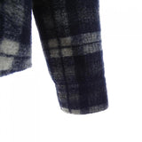 Moncler 20912F00019, Navy Check, XL, Jacket, 89B55, XL, Navy Check