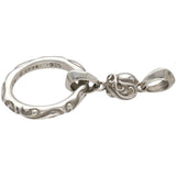 Chrome Hearts, Silver, 3.0cm x 6.0cm, Chrome Hearts Jewelry Eyewear Loop Heart Scroll Necklace Pendant Top Charm, SV925 Silver, 3.0cm x 6.0cm, Silver