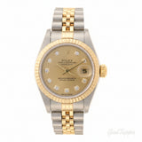 ROLEX Datejust 10PD 79173G Watch, 18K Yellow Gold (K18YG)/Stainless Steel, Automatic Movement, Gold Dial, Ladies'