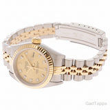 ROLEX Datejust 10PD 79173G Watch, 18K Yellow Gold (K18YG)/Stainless Steel, Automatic Movement, Gold Dial, Ladies'