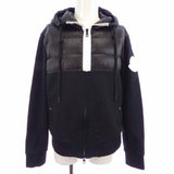 Moncler 20918427800 Härejackett – Schwaarz – Gréisst M – Gebraucht, Zoustand B – Flecken un de Manschetten