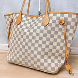 LOUIS VUITTON Damier Azur N41361 Neverfull MM - Pre-Owned