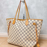 LOUIS VUITTON Damier Azur N41361 Neverfull MM - Pre-Owned