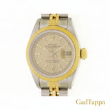 ROLEX Datejust 69173 Watch, Stainless Steel/18K Gold, Champagne, Automatic Winding, Ladies - Pre-Owned