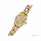 ROLEX Datejust 69173 Watch, Stainless Steel/18K Gold, Champagne, Automatic Winding, Ladies - Pre-Owned