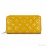 Louis Vuitton Zippy Ginkgo Yellow  Long Wallet for Women Used