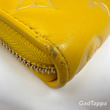 Louis Vuitton Zippy Ginkgo Yellow  Long Wallet for Women Used