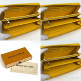 Louis Vuitton Zippy Ginkgo Yellow  Long Wallet for Women Used