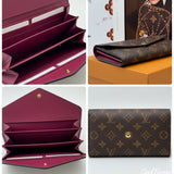 Louis Vuitton Portefeuille Sarah Monogram Fuchsia A310 - Pre-owned