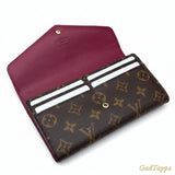 Louis Vuitton Portefeuille Sarah Monogram Fuchsia A310 - Pre-owned