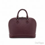 Louis Vuitton M5280K Epi Alma PM Handbag, Leather, Purple - Pre-owned