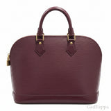 Louis Vuitton M5280K Epi Alma PM Handbag, Leather, Purple - Pre-owned