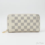 Louis Vuitton Damier Azur Zippy Wallet Long Wallet - Pre-owned