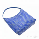 Goyard Boheme Hobo Bag PM Tote Bag Herringbone Logo with Pouch Blue A Rank go13282gh - Pre-owned
