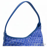 Goyard Boheme Hobo Bag PM Tote Bag Herringbone Logo with Pouch Blue A Rank go13282gh - Pre-owned