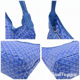 Goyard Boheme Hobo Bag PM Tote Bag Herringbone Logo with Pouch Blue A Rank go13282gh - Pre-owned