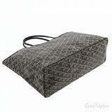 Goyard Saint Louis PM Tote Bag, Herringbone Pattern, Pouch, Black (go19239gg) - Pre-owned