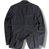 Gucci, Black, Size 46, GG Pattern Lined Hopsack Tailored Jacket, 46, Black