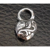 Chrome Hearts, Chrome Hearts Jewelry Heart Stack Charm Pendant Top, Sterling Silver 925