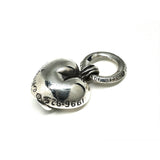 Chrome Hearts, Silver, 2.95cm x 1.6cm, Chrome Hearts Jewelry Heart Pendant Old Silver Top, SV925 Sterling Silver, 2.95cm x 1.6cm, Silver