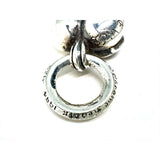 Chrome Hearts, Silver, 2.95cm x 1.6cm, Chrome Hearts Jewelry Heart Pendant Old Silver Top, SV925 Sterling Silver, 2.95cm x 1.6cm, Silver