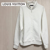 Louis Vuitton, White, Size M, Men's LVSE Monogram Fleece Track Jacket, Polyester/Nylon/Cotton, M, White