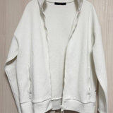 Louis Vuitton, White, Size M, Men's LVSE Monogram Fleece Track Jacket, Polyester/Nylon/Cotton, M, White