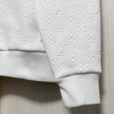 Louis Vuitton, White, Size M, Men's LVSE Monogram Fleece Track Jacket, Polyester/Nylon/Cotton, M, White