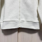 Louis Vuitton, White, Size M, Men's LVSE Monogram Fleece Track Jacket, Polyester/Nylon/Cotton, M, White