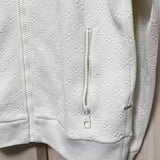 Louis Vuitton, White, Size M, Men's LVSE Monogram Fleece Track Jacket, Polyester/Nylon/Cotton, M, White