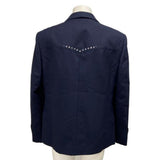 Gucci 740448, Dark Navy, Size 52 (L), Men's Jacket, Polyester Wool, Size 52, Dark Navy