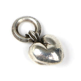 Chrome Hearts, Silver, 11mm x 16mm, Chrome Hearts Jewelry Heart Pendant Charm, SV925 Sterling Silver, 22mm, Silver