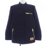 Louis Vuitton, Black, Size 36, Bouclé Wool Officer Jacket, Wool, 36, Black