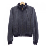 Louis Vuitton, Black, Size 48, Vintage Effect Leather Track Top Jacket, Lamb Leather, 48, Black