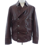 Louis Vuitton, Brown, Size 48, Men's Leather Jacket, Leather, 48, Brown