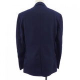 Gucci, Navy, Size 44, Cotton Formal Jacket with Web Stripe Detail, Cotton, 44, Navy