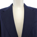 Gucci, Navy, Size 44, Cotton Formal Jacket with Web Stripe Detail, Cotton, 44, Navy