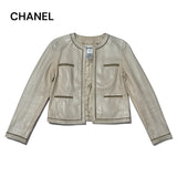 Chanel, Size 38, Leather Jacket, Leather, 38