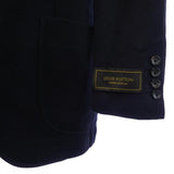 Louis Vuitton, Navy, Size 48, Men's LVSE Monogram Jersey Jacket, Jersey, 48, Navy