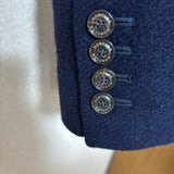 Moncler, Navy, Size 3, Tailored Jacket, Size 3, Navy